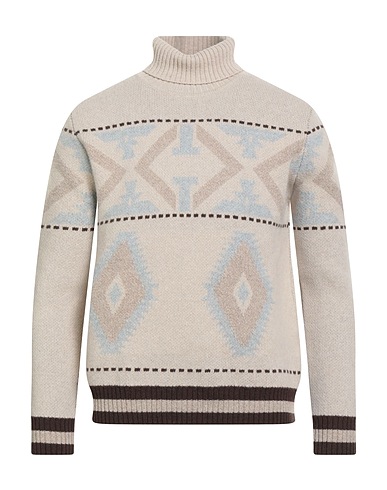H953 Turtleneck Light grey 100% Merino Wool