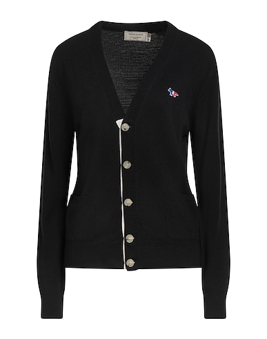 MAISON KITSUNÉ KNITWEAR Black 100% Wool