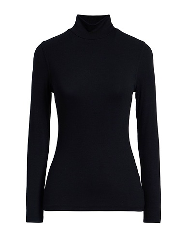 FRAME Turtleneck Black 96% Modal, 4% Elastane