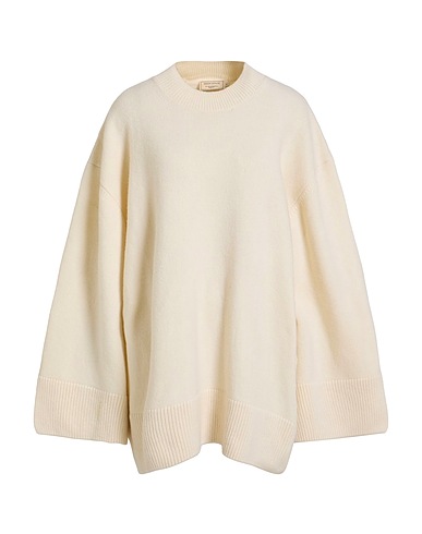 MAISON KITSUNÉ Polo neck Ivory 92% Merino Wool, 8% Cashmere