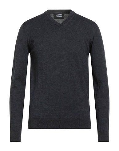 ALPHA STUDIO Pullover Antracite 100% Lana Merino