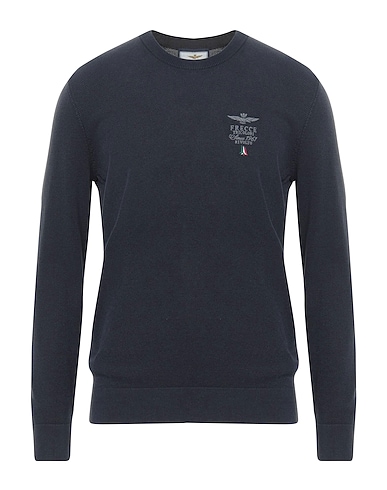 AERONAUTICA MILITARE Jumper FRECCE TRICOLORI Navy blue 75% Cotton, 25% Lyocell