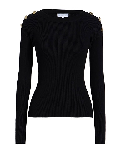 MET JEANS Pullover Nero 70% Viscosa, 30% Nylon