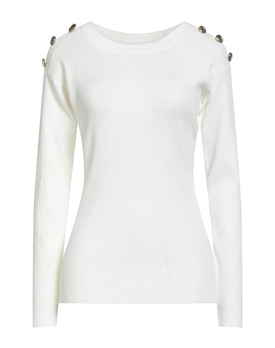 MET JEANS Jumper White 70% Viscose, 30% Nylon