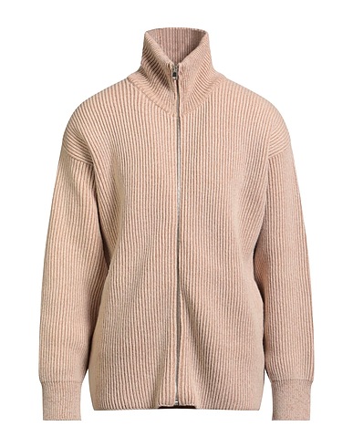 MAISON KITSUNÉ Cardigan Beige 100% Lana d'agnello