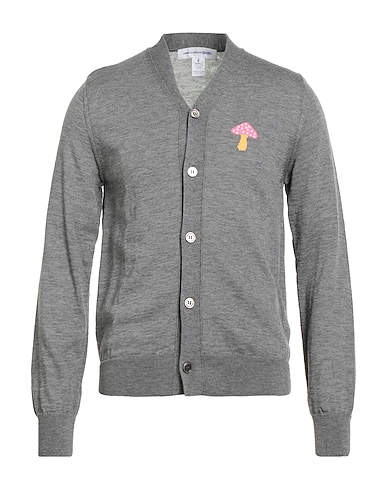 COMME des GARÇONS SHIRT Cardigan Grigio 69% Acrilico, 29% Lana, 1% Cotone, 1% Poliestere