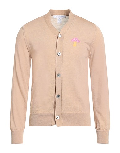 COMME des GARÇONS SHIRT Cardigan Sand 69% Acrylic, 29% Wool, 1% Cotton, 1% Polyester
