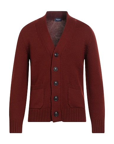 DRUMOHR Cardigan Chocolate brown 100% Merino Wool