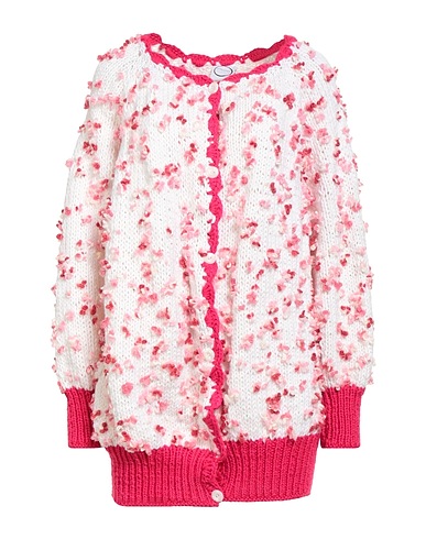 NILU Cardigan Fuchsia Wool, Cotton, Polyester