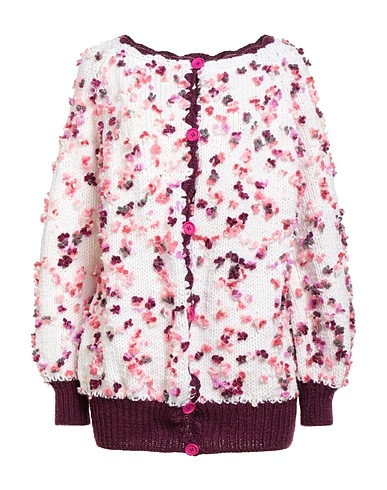 NILU Strickjacke Pflaume Wolle, Baumwolle, Polyester