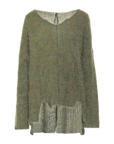 MASNADA Jumper Military green 50% Mohair wool, 32% Polyamide, 18% Wool