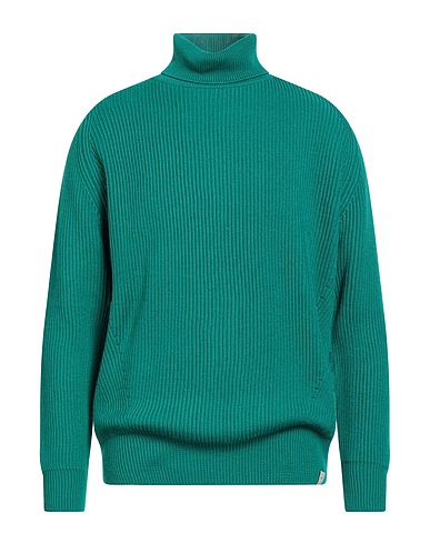 LIU •JO MAN Polo neck Emerald green 50% Acrylic, 50% Virgin Wool