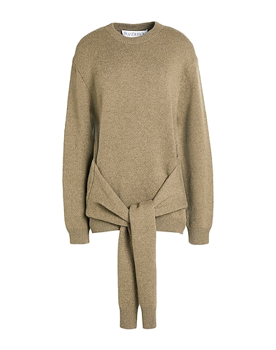 JW ANDERSON Jumper Khaki 44% Polyamide, 31% Cotton, 25% Goat wool