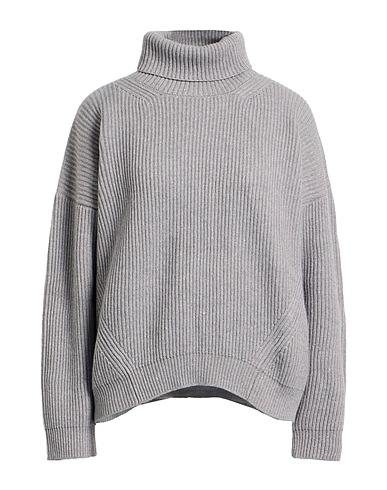 PESERICO Turtleneck Grey 60% Virgin Wool, 17% Silk, 13% Viscose, 9% Cashmere, 1% Polyester
