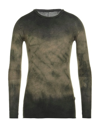 MASNADA Jumper Military green 100% Merino Wool