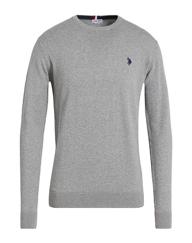 U.S.POLO ASSN. Jumper Grey 90% Cotton, 10% Cashmere
