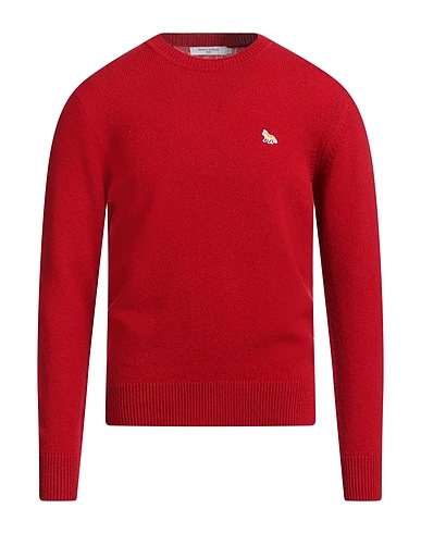 MAISON KITSUNÉ 풀오버 레드 100% 울