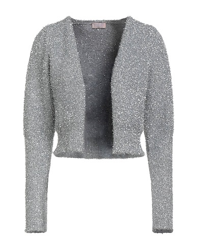 LIU •JO Cardigan Silver 40% Metallic Polyester, 38% Polyamide, 14% Viscose, 8% Polyester