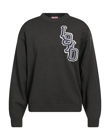 KENZO Sweater Military green 55% Wool, 45% Cotton, Polyester
