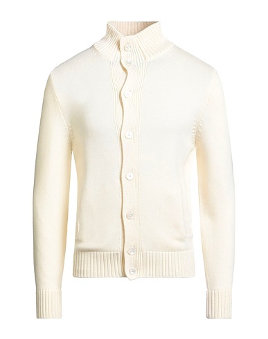 GRAN SASSO Cardigan Avorio 100% Lana Vergine