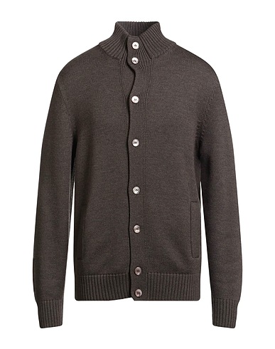 GRAN SASSO Cardigan Khaki 100% Virgin Wool