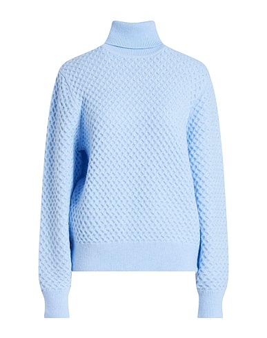FRESH FLOWER Turtleneck Sky blue 40% Viscose, 20% Polyester, 20% Nylon, 20% Wool
