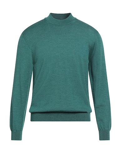 GIOFERRARI Turtleneck Green 100% Merino Wool