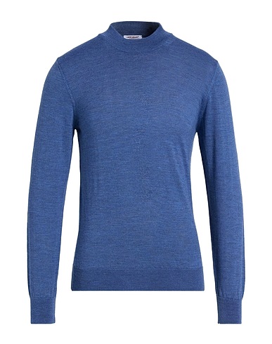 GIOFERRARI Polo neck Slate blue 100% Merino Wool