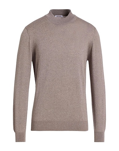 GIOFERRARI Polo neck Light brown 100% Merino Wool