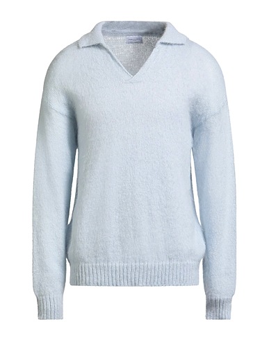 FAMILY FIRST  Milano Sweater Sky blue 50% Mohair wool, 30% Polyamide, 20% Polyacrylic