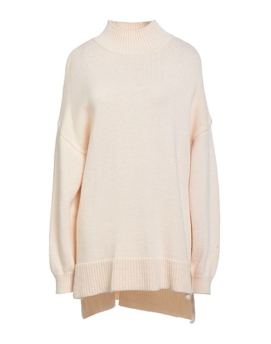 VICOLO Polo neck Cream 75% Acrylic, 10% Wool, 10% Viscose, 5% Alpaca wool