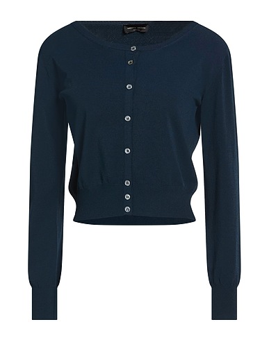 ROBERTO COLLINA Cardigan Midnight blue 83% Viscose, 17% Polyester