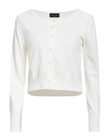ROBERTO COLLINA Cardigan White 83% Viscose, 17% Polyester