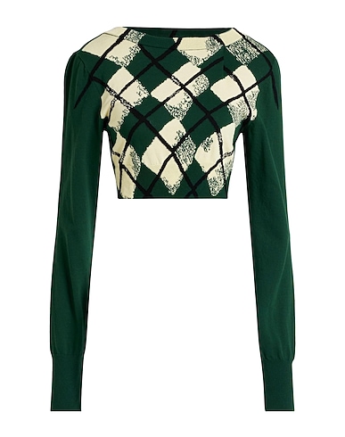 BURBERRY Jumper Dark green 100% Cotton