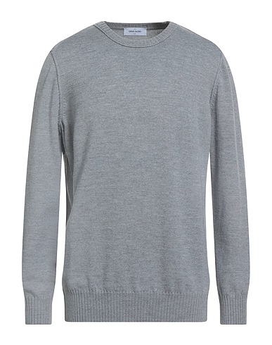 GRAN SASSO Pullover Gris clair 100% Laine vierge