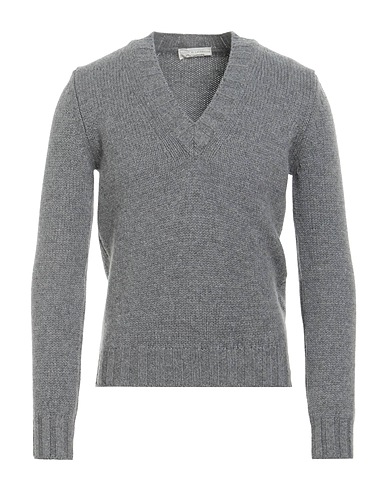 FILIPPO DE LAURENTIIS Jumper Grey 90% Super 120s Wool, 10% Cashmere