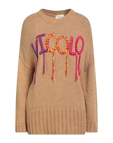 VICOLO Jersey Camel 75% Acrílico, 10% Lana, 10% Viscosa, 5% Lana de alpaca
