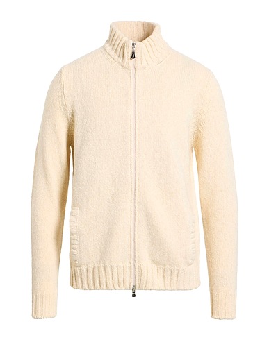 FEDELI Cardigan Ivory 80% Wool, 20% Cashmere