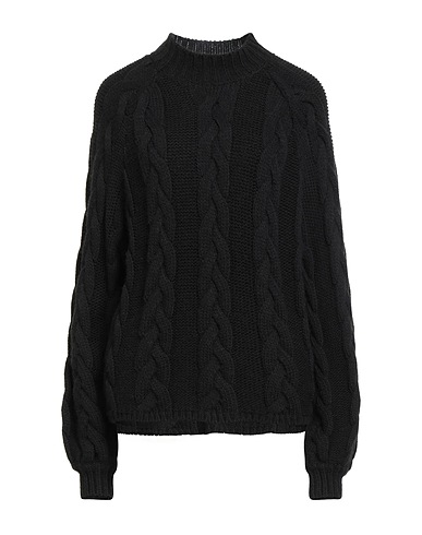 VICOLO Jumper Black 75% Acrylic, 10% Wool, 10% Viscose, 5% Alpaca wool