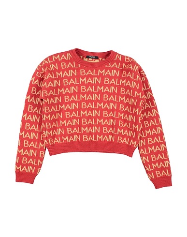 BALMAIN Pullover Mattone 44% Viscosa, 42% Lana, 6% Cachemire, 5% Poliammide, 3% Fibra di metallo