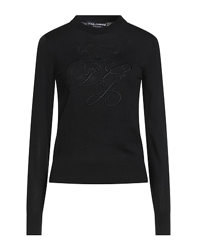 DOLCE&GABBANA Jumper Black 100% Virgin Wool, Viscose