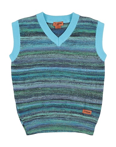 MISSONI KIDS Sleeveless sweater Azure 100% Cotton
