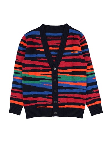 MISSONI KIDS Cardigan Midnight blue 63% Wool, 14% Acrylic, 12% Polyamide, 11% Mohair wool