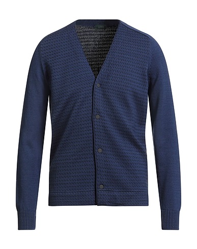 ZANONE Cardigan Navy 100% Cotton