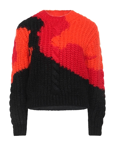 MCQUEEN Jumper Orange 60% Mohair wool, 30% Polyamide, 10% Wool