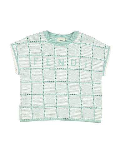 FENDI Jumper Light green 75% Cotton, 25% Polyamide