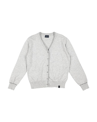 FAY Strickjacke JUNIOR Hellgrau 42% Merinowolle, 28% Viskose, 14% Polyamid, 9% Metallisiertes Polyester, 7% Kaschmir