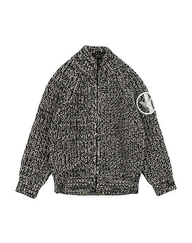 EMPORIO ARMANI Cardigan Nero 50% Lana Vergine, 50% Acrilico