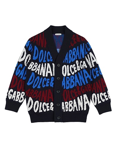 DOLCE&GABBANA Strickjacke Marineblau 100% Schurwolle