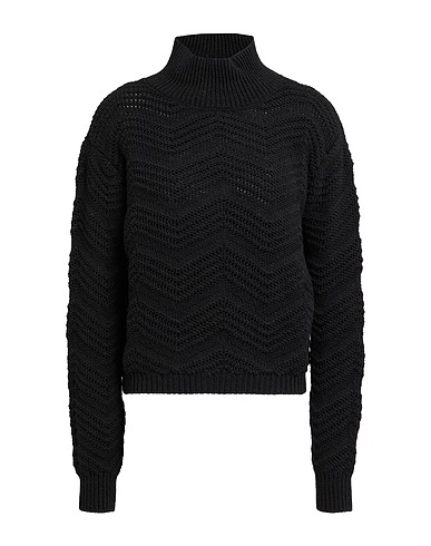 HAVEONE Polo neck Black 74% Acrylic, 26% Polyester